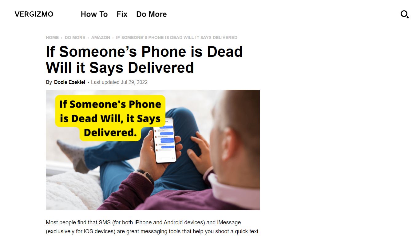 If Someone's Phone is Dead Will it Says Delivered - Vergizmo